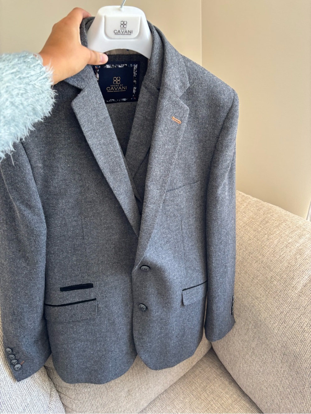 Three piece suit -men’s blazer, pants and vest